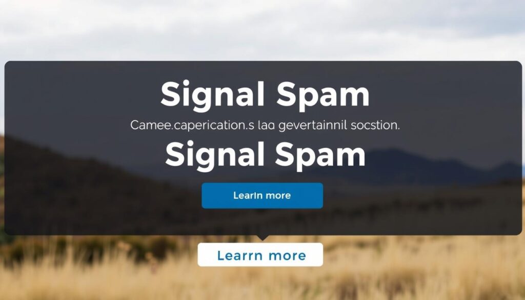 signaler phishing email Signal Spam